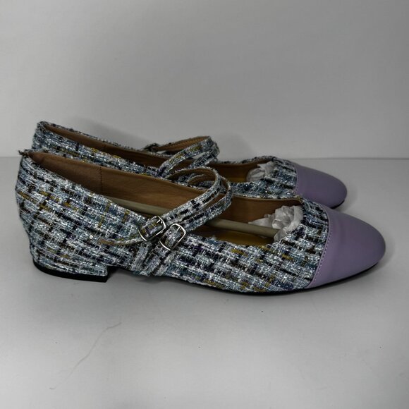 C.Paravano Round Toe Ballet Flats with Strap Comfortable Mary Jane Flats 38(US7) - Picture 4 of 10